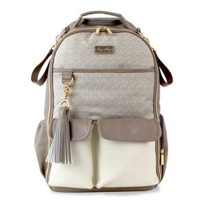 Itzy Ritzy Vanilla Latte Boss Diaper Bag Backpack